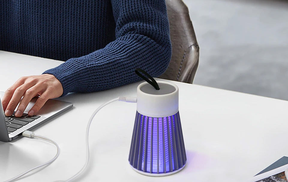 Lampe Anti-Moustiques UV Silencieuse et Écologique